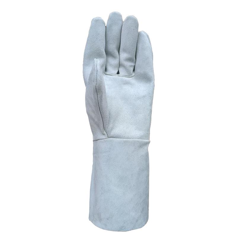Hitzebeständige Schweißerhandschuhe aus Rindsleder mit zusätzlicher Handflächenverstärkung