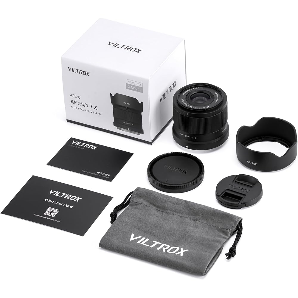 VILTROX AF 25mm F1.7 Z Mount Lens Small & Lightweight APS-C Large Aperture 1.7 Nikon Z Mount Inte...