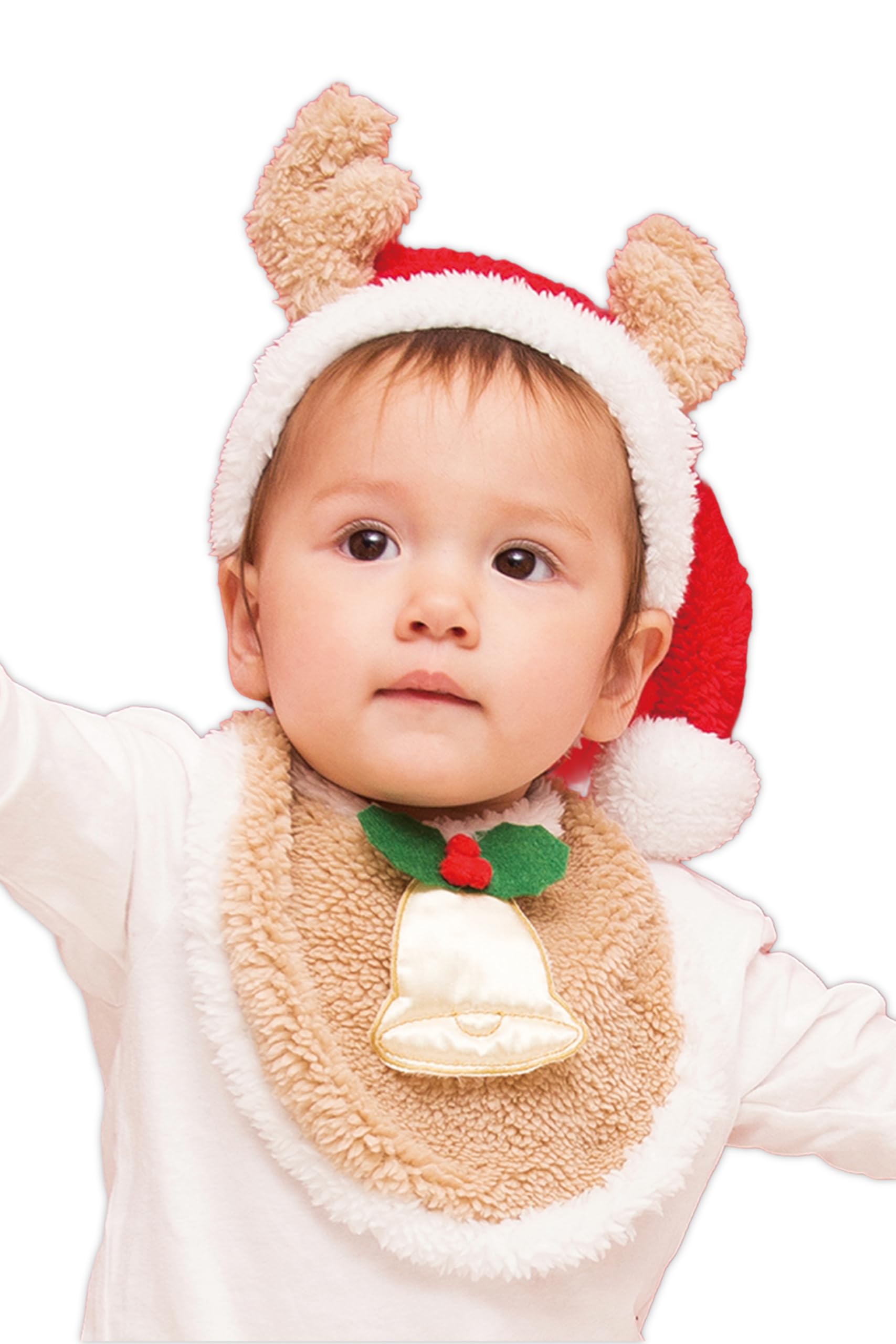 Набор рождественских слюнявчиков Clearstone Cosplay с оленями, для малыша, коричневый