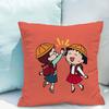 Chibi Maruko-chan Pillowcase Cushion Cover X Ornamental Pillows for Living Room Fall Decor Pillow Hugs Lounge Chairs Covers