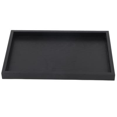 Rechteckige Form Massivholz Tee Kaffee Snack Essen Mahlzeiten Serviertablett Teller Restaurant Tabletts