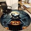 1pc Halloween Cat Chair Carpet for Office Non-Slip,  Machine Washable Rug for Office, Room - Polyester, Machine Made yy251029228