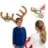 Inflatable Deer Antler Headband 4-ring Deer Antler Loop Toy Christmas Reindeer Antler Headband Holiday Game Children's Loop Toy