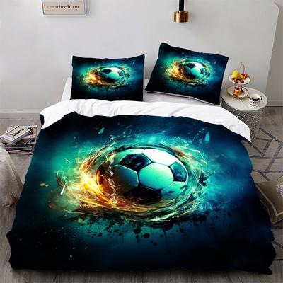 Football Sports Style Bedding Three-Piece Set, Bedding, Digital Printing Bedding