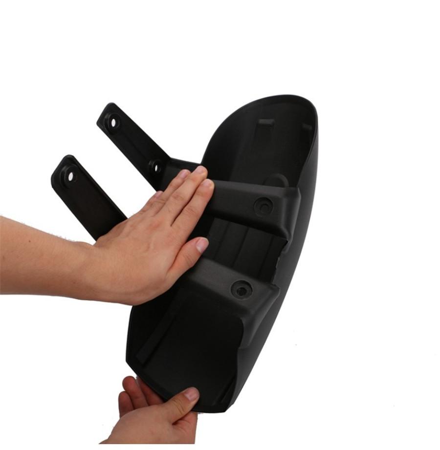 Black PVC Motorcycle Rear Wheel Cover Fender Splash Guard Mudguard with Bracket