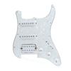 Yibuy White Pearl 3-Ply Prewired Pickguard SSH for Musical Instruments