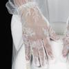 Thin Bridal Gloves Bow Mesh Lace Gloves Beautiful Wedding Mittens  Festival