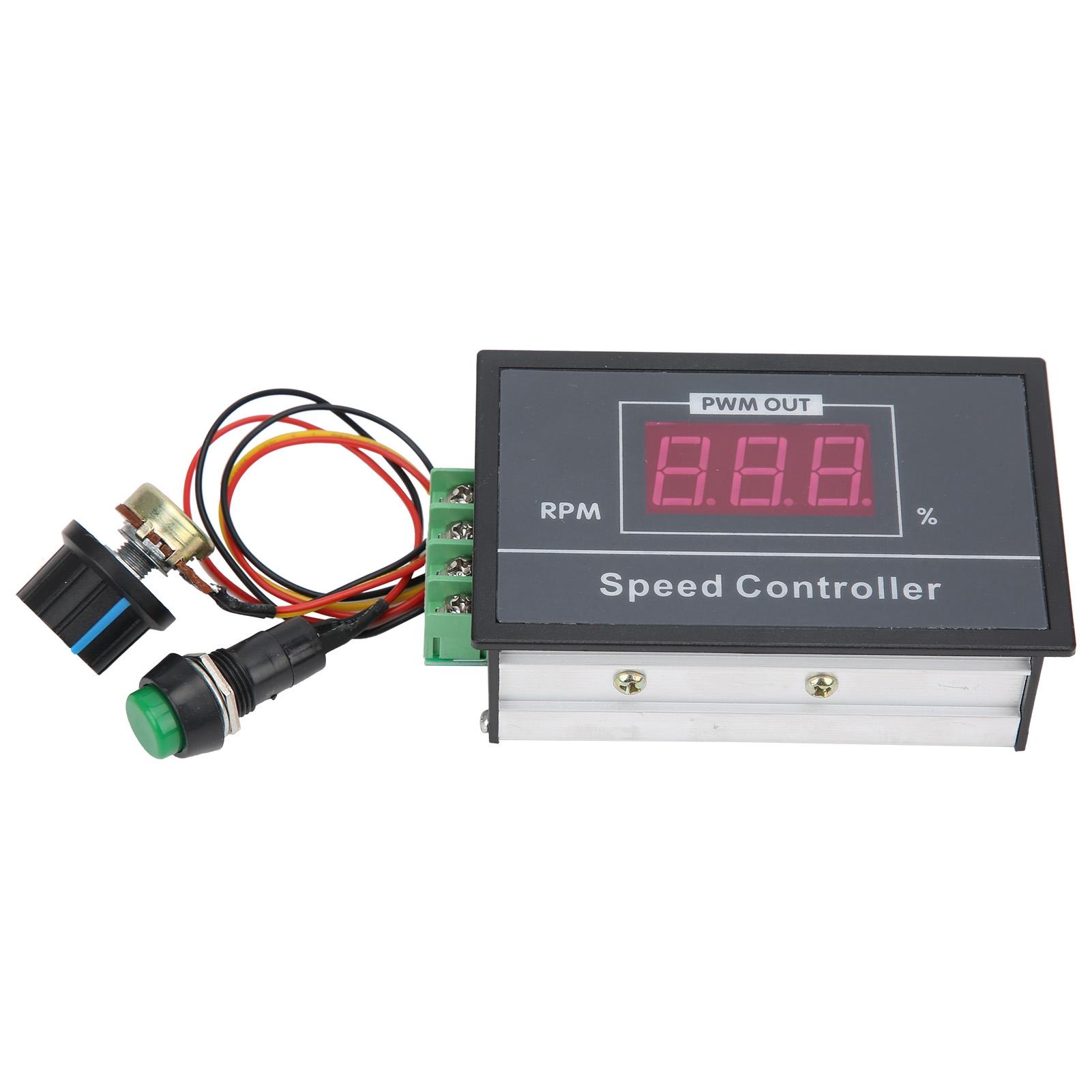 

ШІМ Регулятор швидкості двигуна постійного струму 6В 12В 24В 48В Безступінчастий перемикач-контролер регулювання швидкості