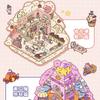 Cartoon Fairy Tales DIY Sticker Highly Playable Sticker Pocket Cabin Scene Stacking Pasting Festival Birthday Gift For Students