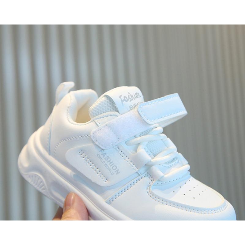 Kids White Soft Sole Casual Sports Sneakers Unisex For Boys And Girls Children