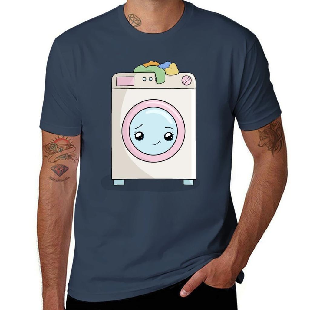 Kawaii Washing Machine Tshirt Unisex T Shirt Cotton High Quality Cotton Tshirt 100 Tshirt