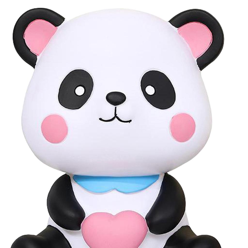 Panda Figurines Animal Statue Cute Shatterproof Desktop Money Bank Child Money Save Bank Money Saving Pot for Kids Adults