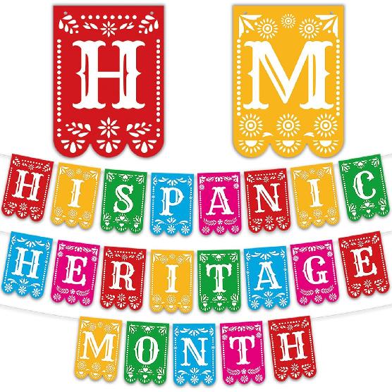 National Hispanic Heritage Month Decorations, Spanish Speaking Countries Decorations Latin n Flag Hispanic Heritage Month Banner for Indoor Outdoor