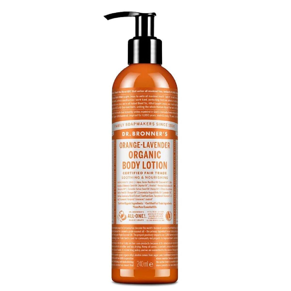 

Dr. Bronner s Naranja-Lavanda Body Lotion 240 ml