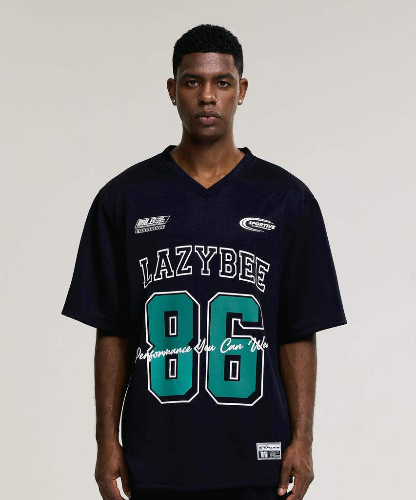 Leijibi Mixed Mesh Jersey Oversized Short Sleeve M (4 Colors)