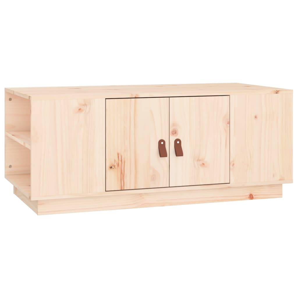Vidaxl Stolik Kawowy, 100X50X41 Cm, Lite Drewno Sosnowe