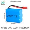 7.2V 1400mAh NiCd AA Rechargeable Battery Pack for RC Cars