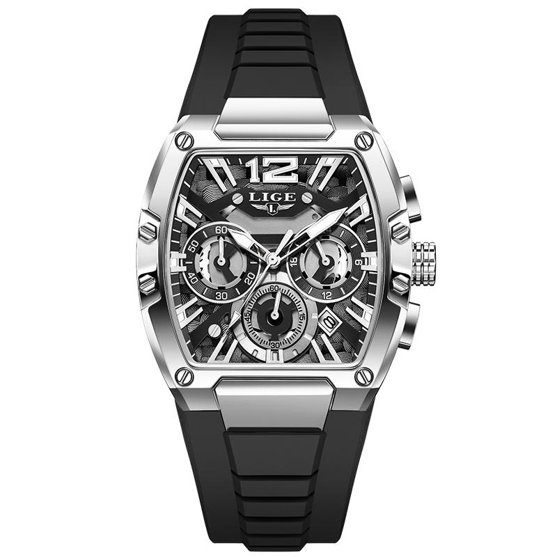 LIGE Watches for Men Fashion Military Watch Men Sport Waterproof Men's Quartz Wristwatch Luxury Luminous Chronograph reloj+BOX