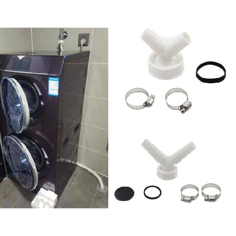 Y Shaped Forked Down Pipe Hose Connector Double Connection Dishwasher Drain Adapter Wash Machine Accessories Enduring
