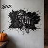 Halloween Wall Decals for Home Decoration 3D Decal Breakout Illusion Sticker with Skull Ghost Spooky Party Backgrounds Room Decor Party Peel