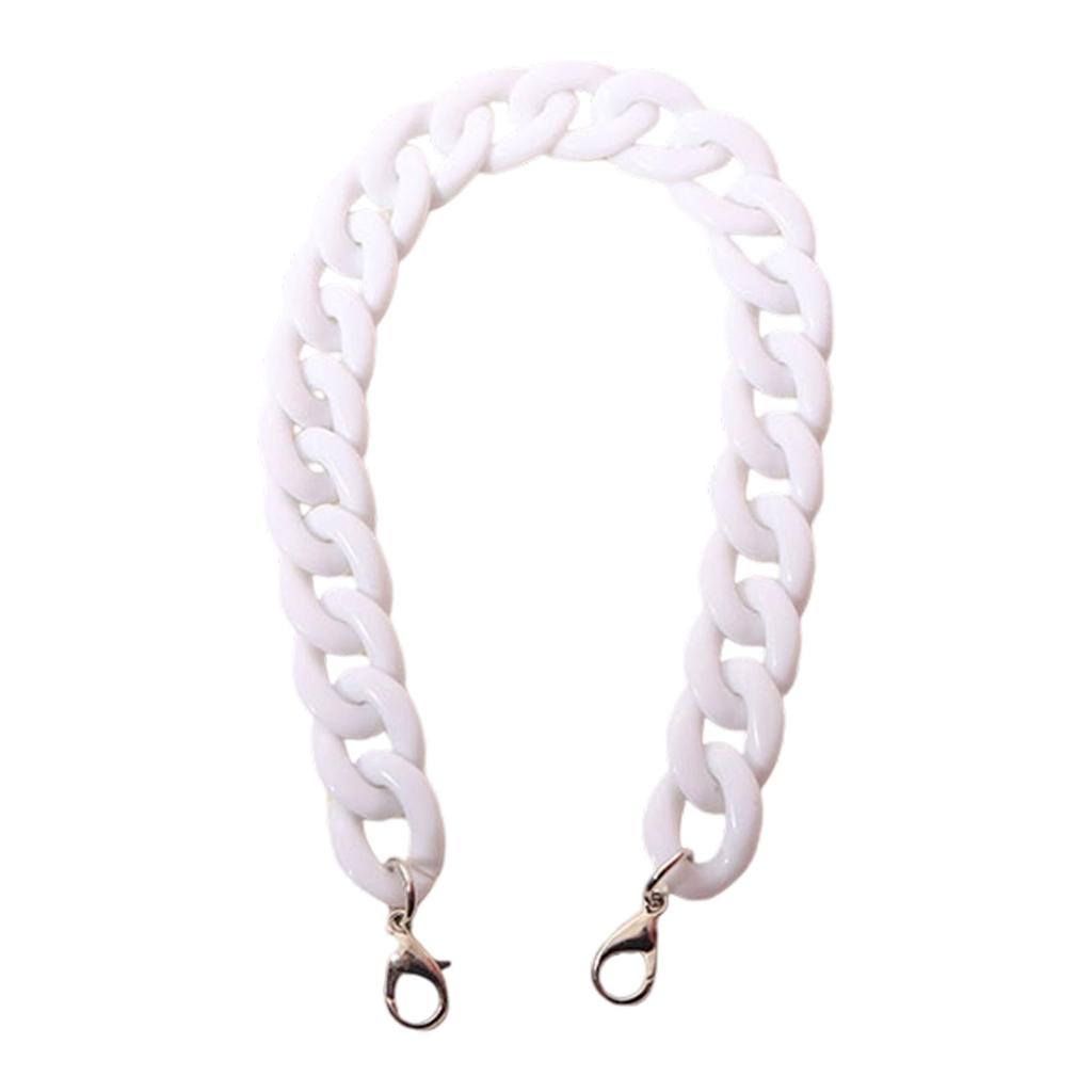 Replacement Acrylic Chain Shoulder Strap 60cm Long Handbag Chains Handle Straps for Women Shoulder Bag Purse Making