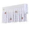 Lace Embroidery Flower Curtain Windproof Dust-Proof Hanging Cover Anti-Direct Blowing Air Conditioning Curtain Bedroom Decor