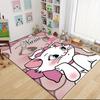 Custom Name Pink Cats Theme Carpet Rug Customizable Soft Washable Anti-Slip Home Living Room Sofa Mats Personalized Rug. 0909415