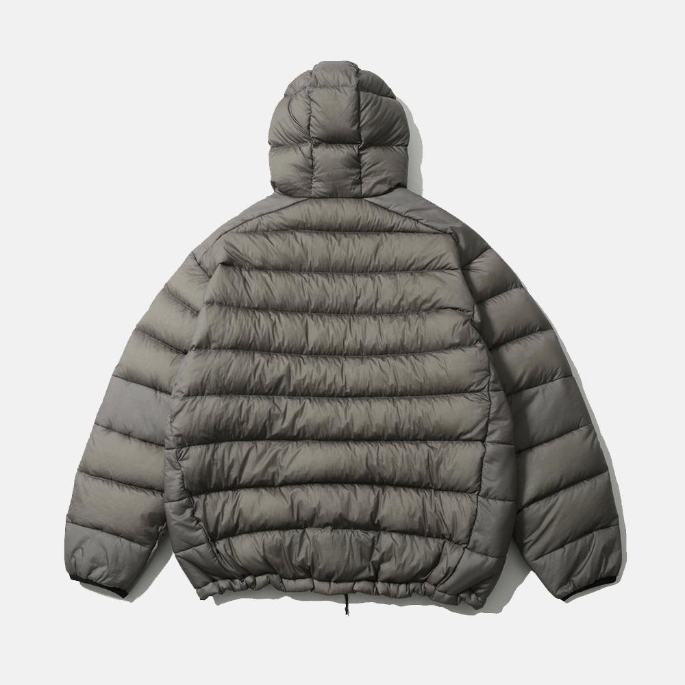 Moif [Aw25] Helium Hooded Down Jacket / Sheer Olive