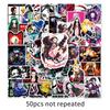 Set of 50 Demon Slayer Anime Stickers for Suitcase, Laptop, Car, Fridge, and Phone Decor.