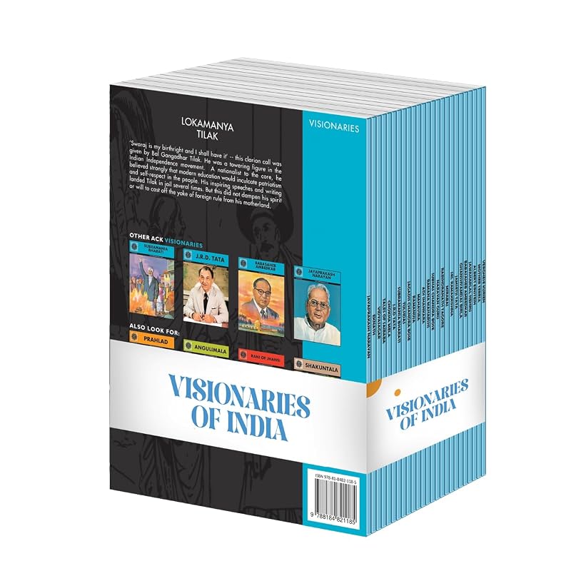 Visionaries Pack Of | Indian Mythology, History & Folktales | Cultural Stories For Kids & Adults | Illustrated Children' Comic Books | Amar Chitr