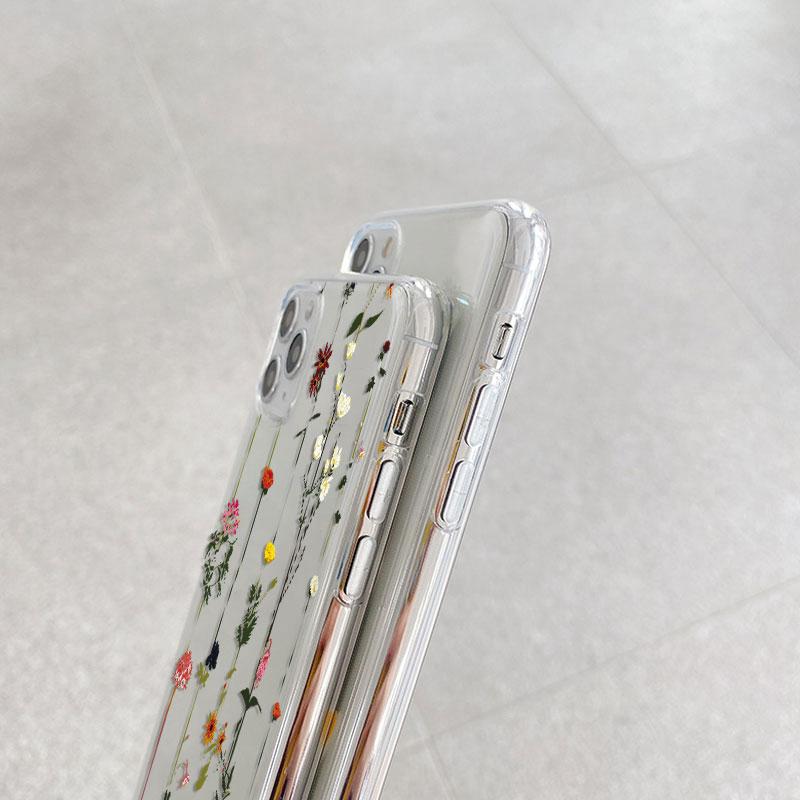 Transparent Case For Samsung Galaxy A24 A17 A16 A56 A55 A54 A06 4G Cover Cartoon Flowers Soft Clear Shockproof Funda Face Capa