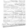Peel And Stick Faux Brick Wallpaper White/Grey Self Adhesive Contact Paper Bathroom For Wall Home Decorative Wallpapers  Sticker
