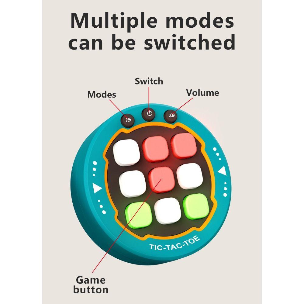 Electronic Tic Tac Toe Bolt Game Stress Relief Fidget Toy Portable Educational Board Game