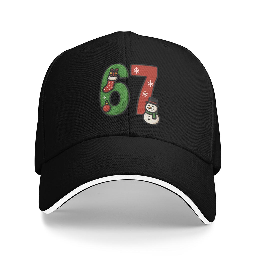 Bruh Steal a brainrot  Six Seven Baseball Cap Vintage Funny Brainrot Meme Sandwich Cap for Unisex Women Breathable Headwear Golf