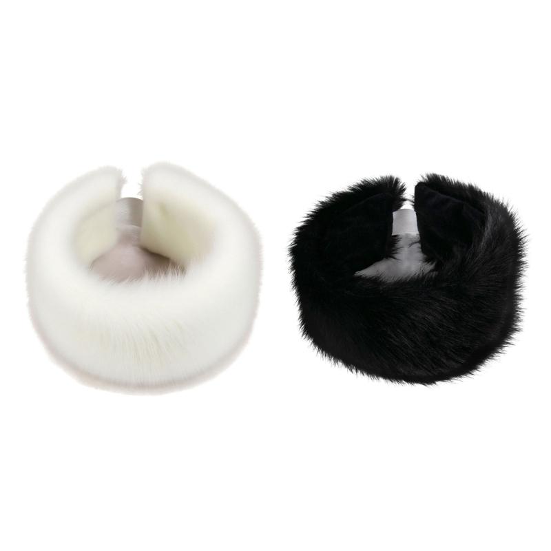 Fashion Headbands Plush Headwrap for Casual Sport Outfit Windproof Hairhoop Hat