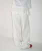 RONRON Off Balance Pleat Layered Pants White
