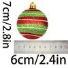 (6pcs/pack)7*6cm Christmas Ball Decorations Printing Pendant Festive Style Painted Christmas Ornament Handmade DIY