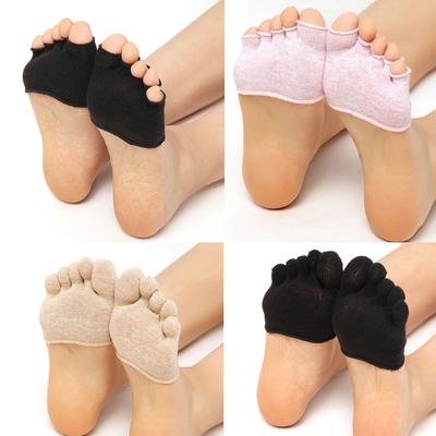 Toe Separator Five Finger Socks Half Insoles Forefoot Invisible Socks Korean Toe Socks  Summer