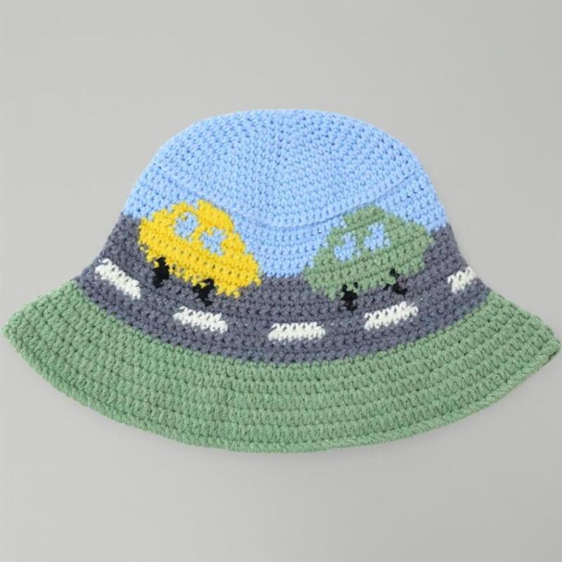 Women's Knit Bucket Hat Baby Knitted Hat