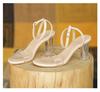 Sexy Transparent PVC Sandals Women Shoes Pointed Clear Crystal High Heel Female Stilettos Pumps Summer New Peep Toe Woman Pumps