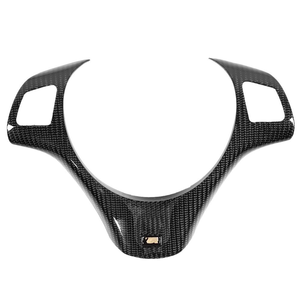 Carbon Fiber Steering Wheel Cover Modified Lower Trim Fits for 13Series E90 E92 E93 E82