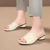 Damenschuhe Mode Rot Sexy Damen Hausschuhe PU Weich Damen Bequeme Sandalen Geeignet Mädchen Pantuflas Mujer