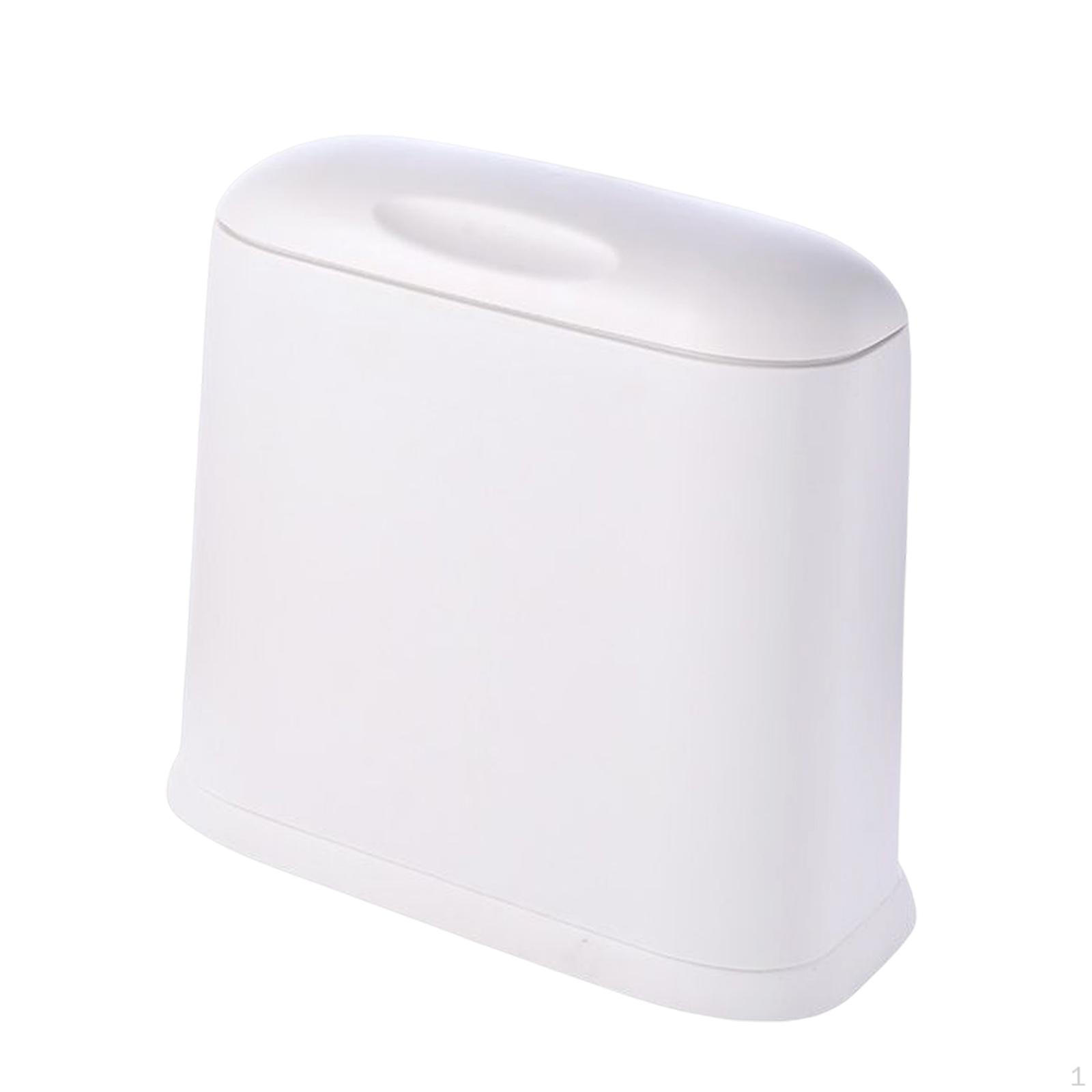 

Съемная бытовая компактная мусорная корзина на 10 л для туалета, спальни, ванной комнаты, общежития, отеля серый