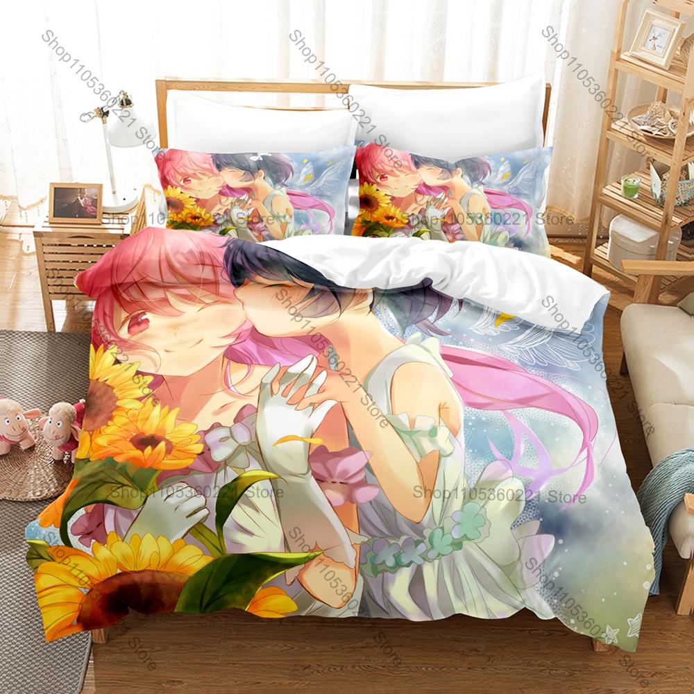 Cool Personality Happy Sugar Life Anime Bedding Set New Duvet Cover Set For Fans Bedroom Home Decor Bed Linen All Sizes