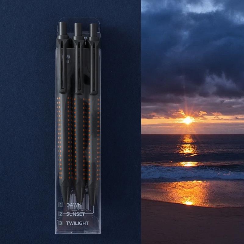 KOMI Black 0.5mm Quick-Dry Gel Pen, Triangular Grip for Students 0.5mm ST quick-dry black