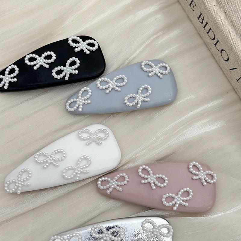 Leather Hair Accessories Bow Butterfly for Women Girl Korean Clip and Pin Crab Pearl Fairy Popular New In Kpop Sweet Kawaii Cute