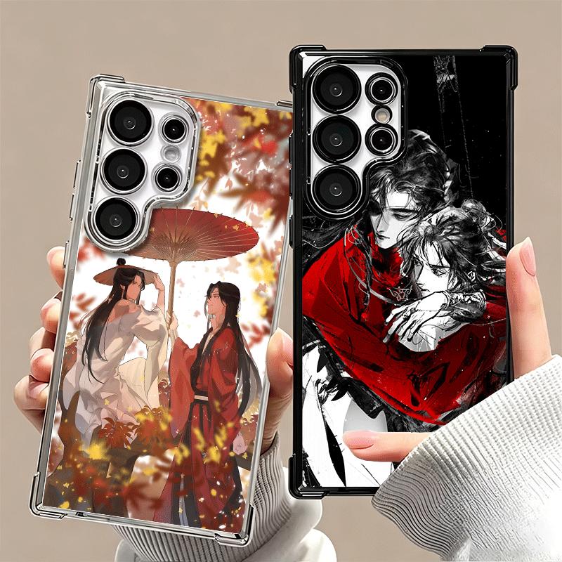 Heaven Official's Blessing Anime Plating Phone Case For Samsung Galaxy S24 S25 FE S26 Edge S23 Ultra S22 S21 Plus S20 Anti-Fall