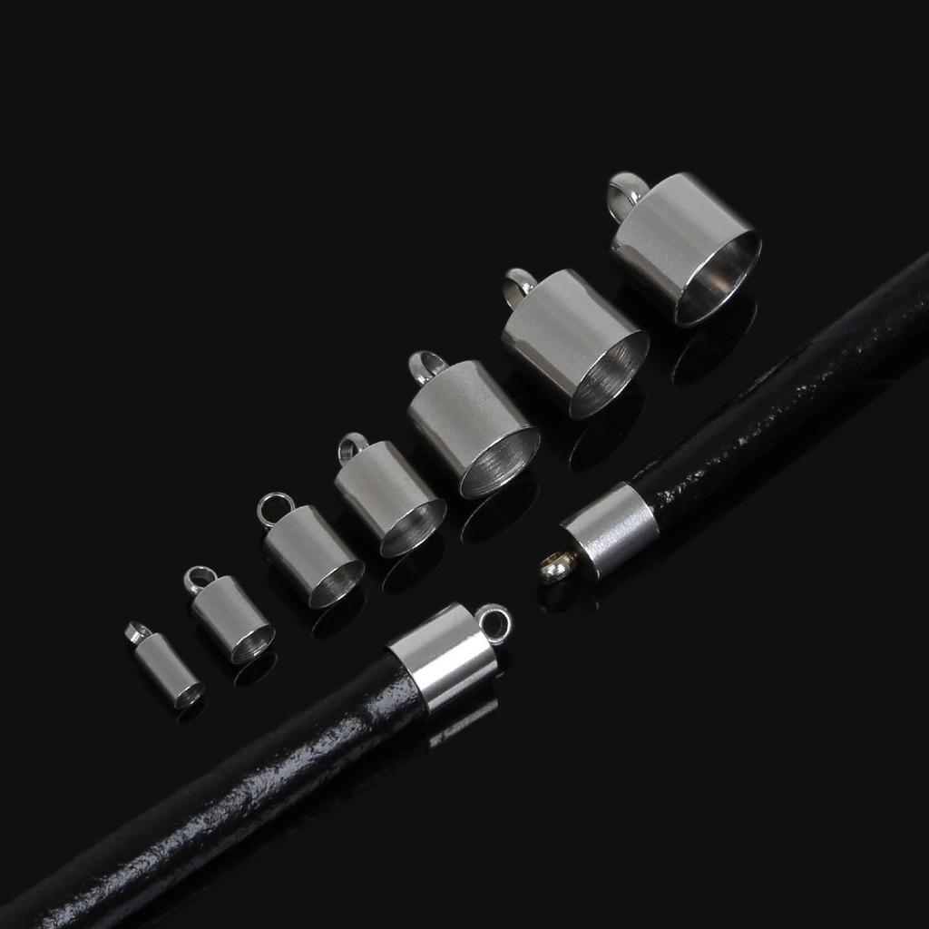 Aço Inoxidável Cabeça Chata Código Mágico Relógio Pendurado Feito à Mão DIY Pulseira Colar Cordão de Couro Fivela de Conexão Cordão Chapéu Material para Joias Acessórios