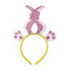 Adorkable Rabbits Makeup Headpiece for Proms Birthday Hairbands Fun Headwear Easter Hair Headwear for Children