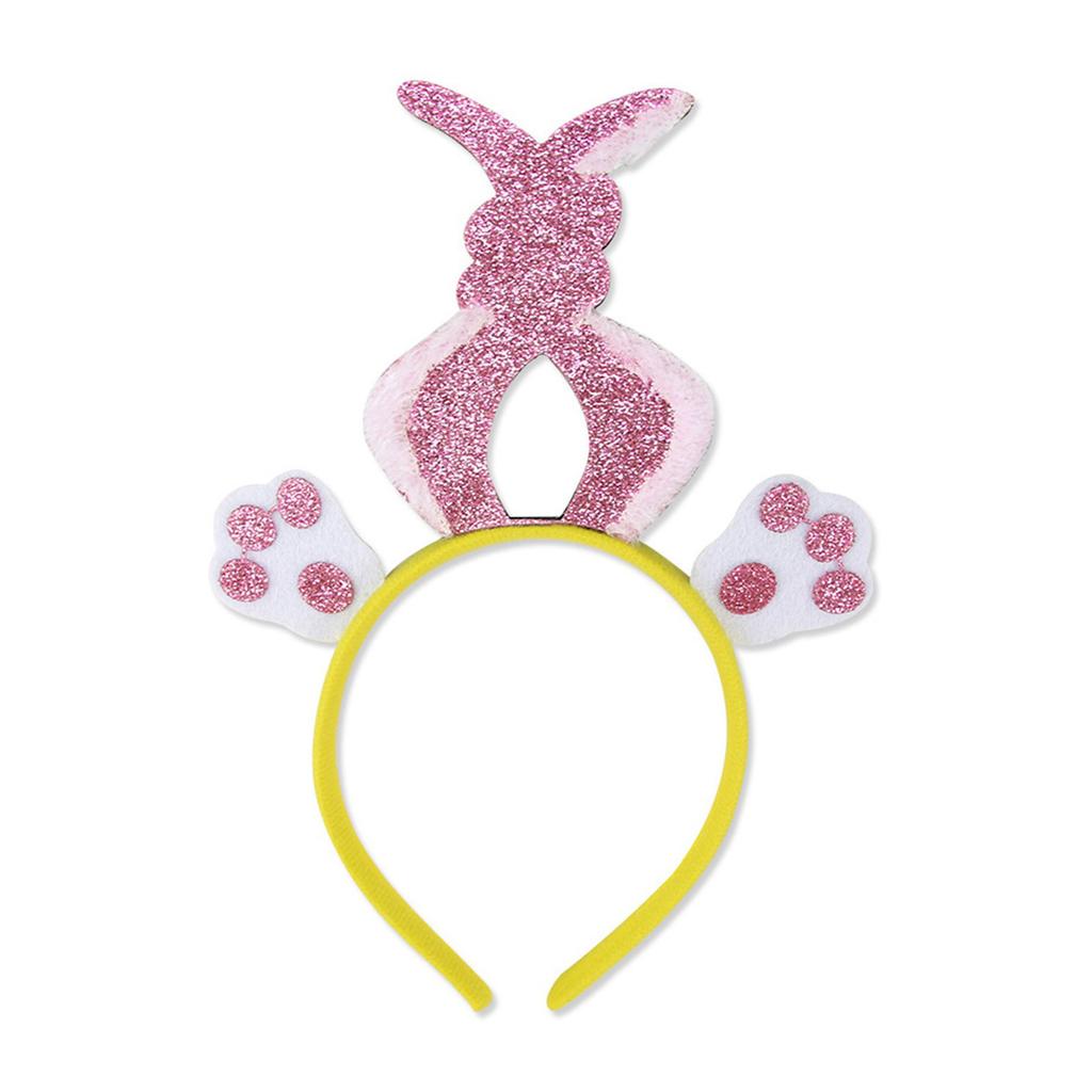 Adorkable Rabbits Makeup Headpiece for Proms Birthday Hairbands Fun Headwear Easter Hair Headwear for Children